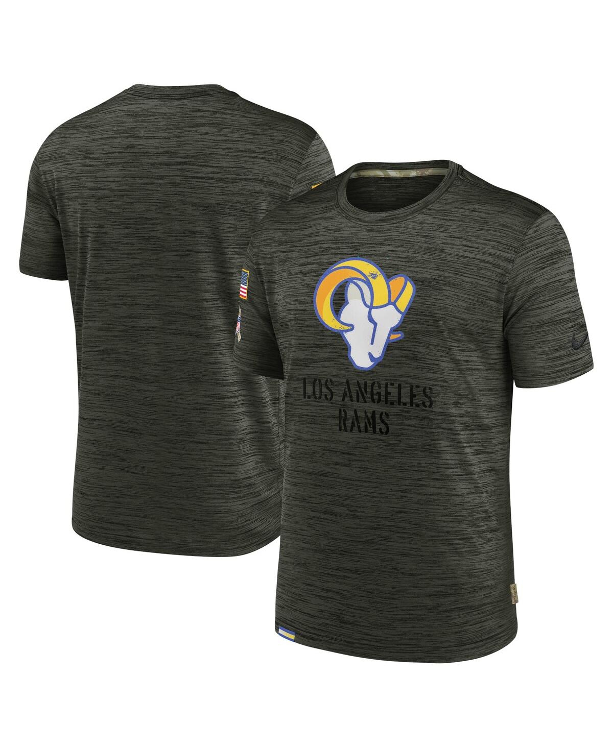 Shop Nike Men's  Brown Los Angeles Rams 2022 Salute To Service Velocity Team T-shirt