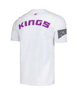 Men's and Women's White Sacramento Kings Heritage Crest T-shirt