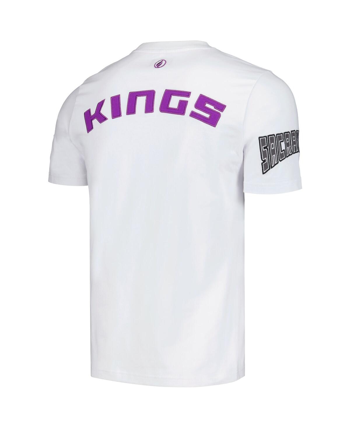 Shop Fisll Men's And Women's  White Sacramento Kings Heritage Crest T-shirt