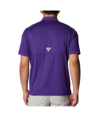 Men's Purple LSU Tigers PFG Tamiami Omni-Shade Polo Shirt