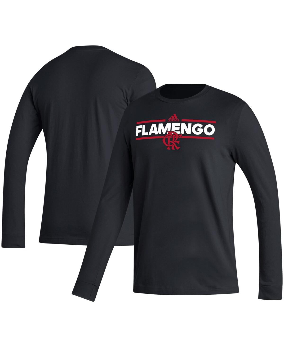 Shop Adidas Originals Men's Adidas Black Cr Flamengo Dassler Long Sleeve T-shirt