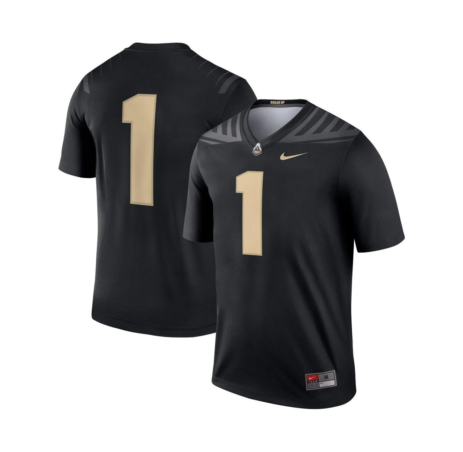 Men's #1 Black Purdue Boilermakers Legend Jersey