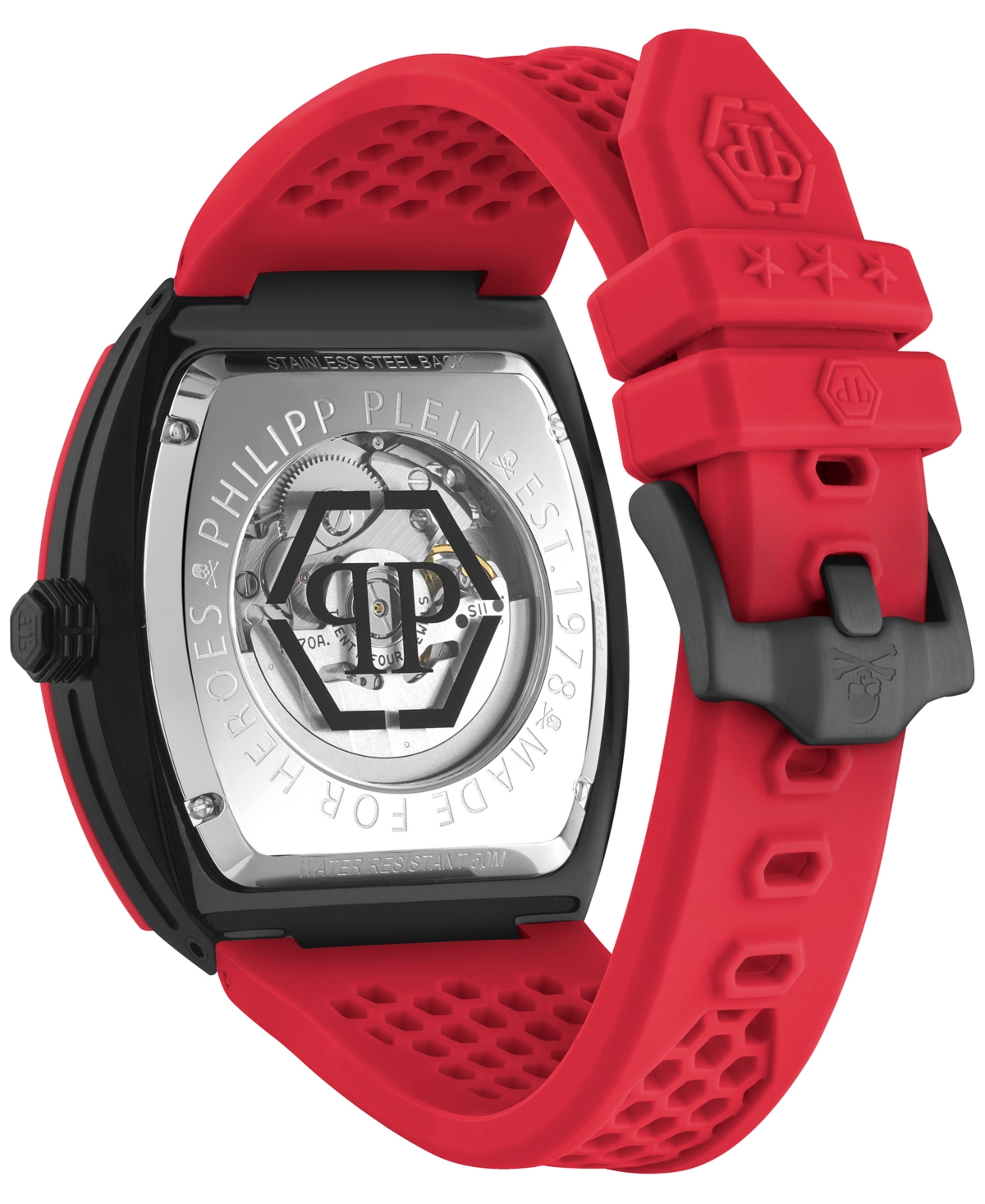 Philipp Plein Stainless Steel Watches In Black