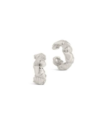 Sterling Forever Silver-Tone or Gold-Tone Curved Cali Ear Cuff, Set Of ...
