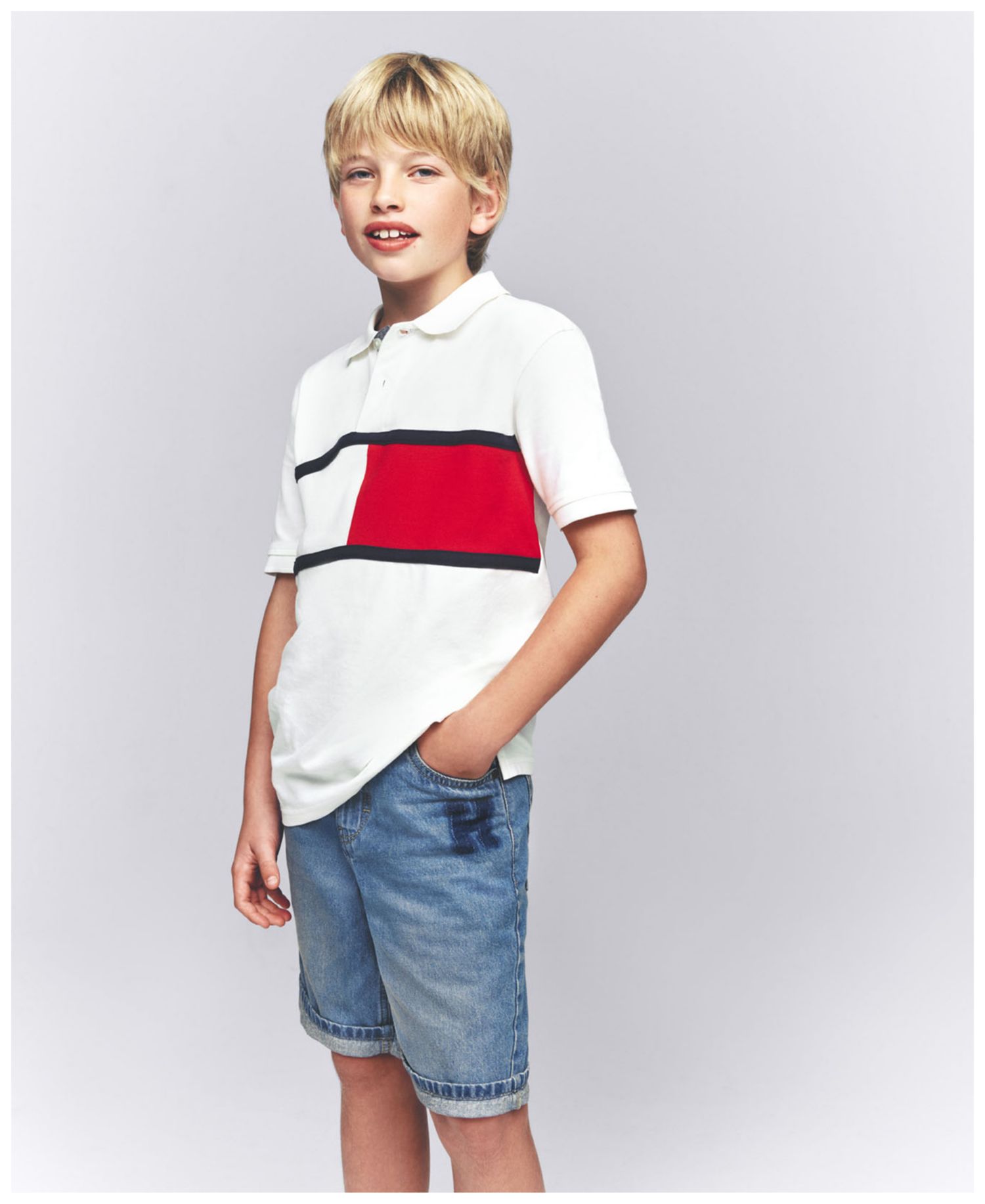 Toddler and Little Boys Embroidered Logo Stripe Polo