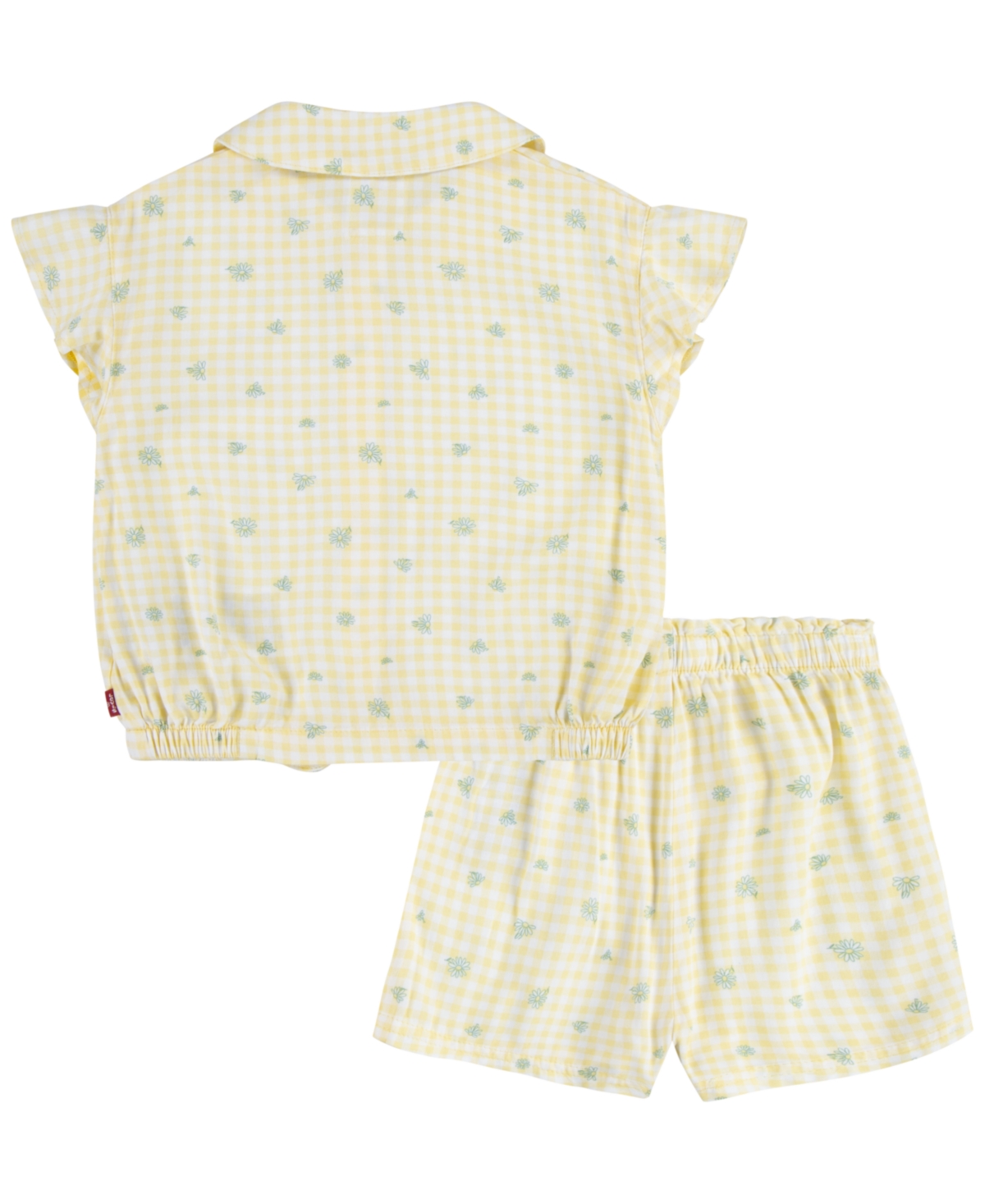 Shop Levi's Toddler Girls Daisy Top And Shorts Set In Golden Haze