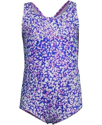 Girls Chlorine Resistant One Piece UPF 50 Swimsuit