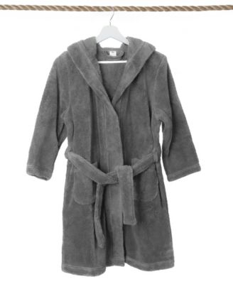 Kids Super Plush Double Brushed Hooded Polyester Bathrobe