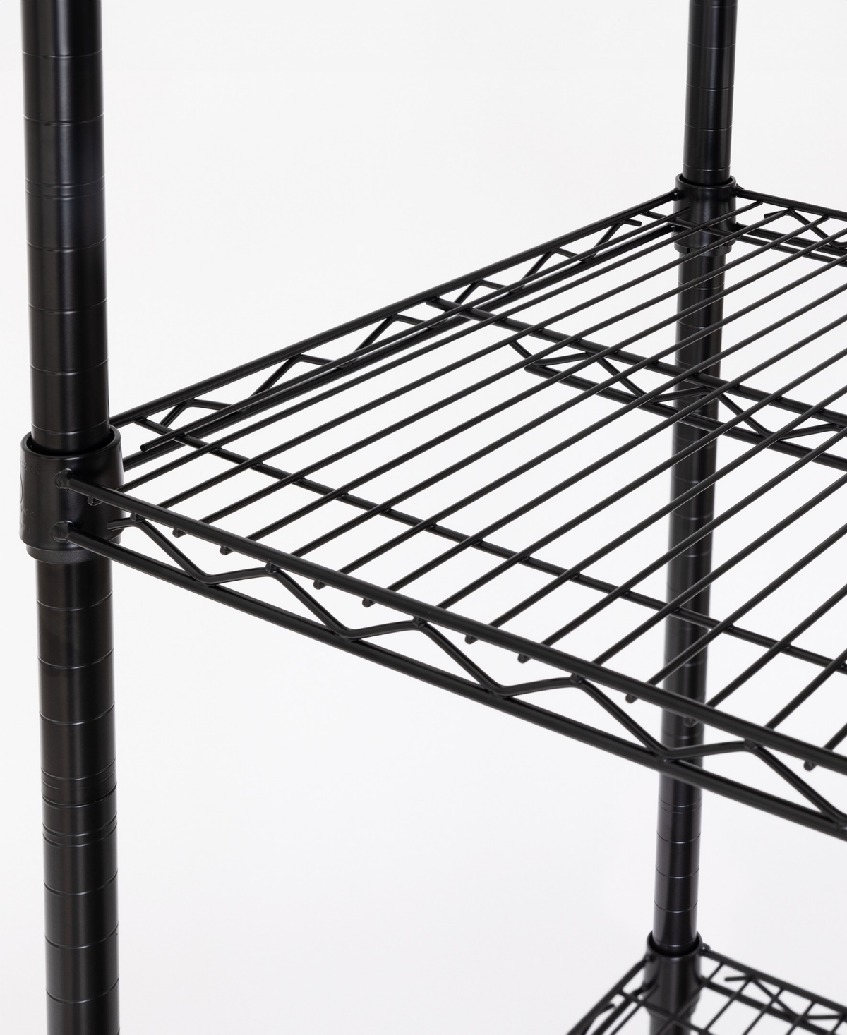 Seville Classics Ultradurable 5-tier Nsf Steel Wire Shelving, 48" W X 18" D X 75" H In Black
