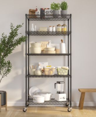 UltraDurable 5-Tier NSF Steel Wire Shelving System