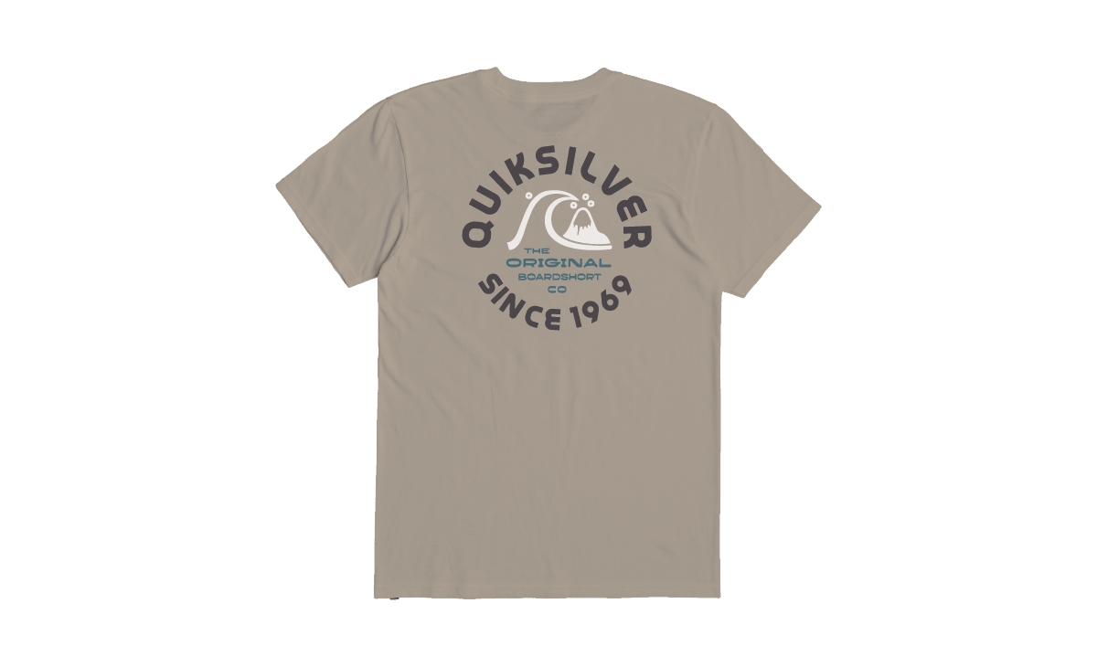 Quiksilver Men's Ice Cold Mt0 Crew Neck T-shirt In Gray