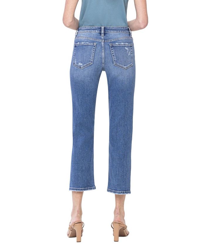 Vervet Women's Mid Rise Cropped Straight Jeans Macy's