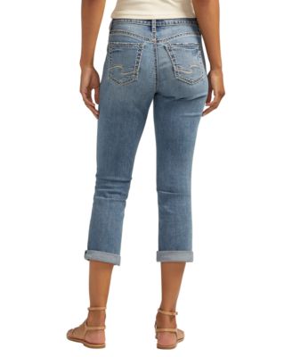 Women's Suki Mid Rise Curvy Fit Capri Jeans