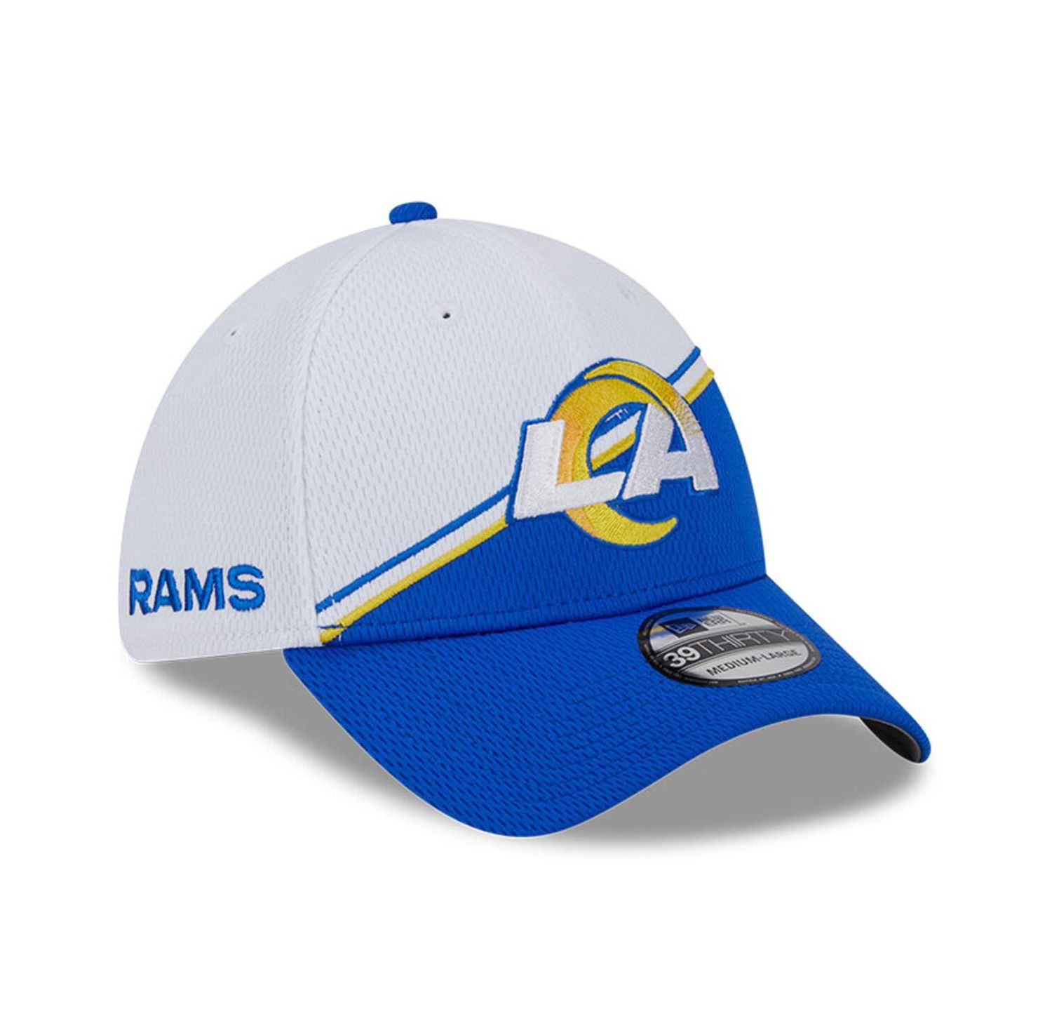 Men's White, Royal Los Angeles Rams 2023 Sideline 39THIRTY Flex Hat