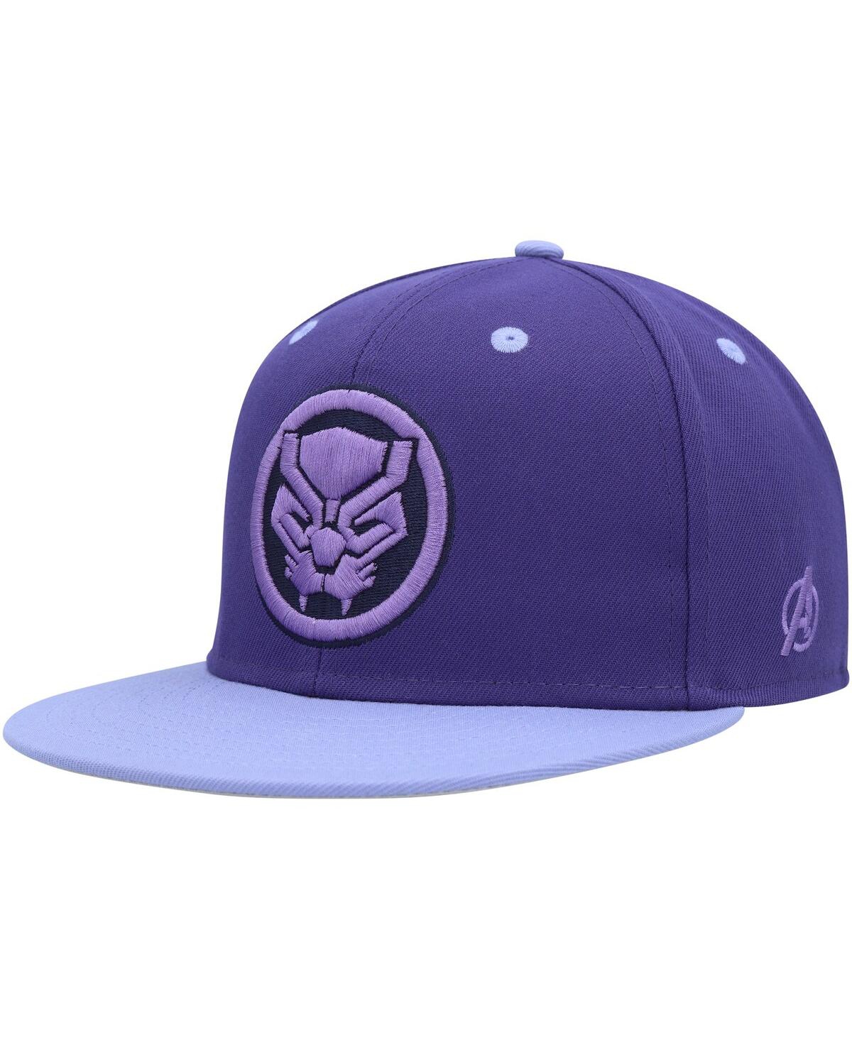 Shop Marvel Men's  Purple Black Panther Fitted Hat