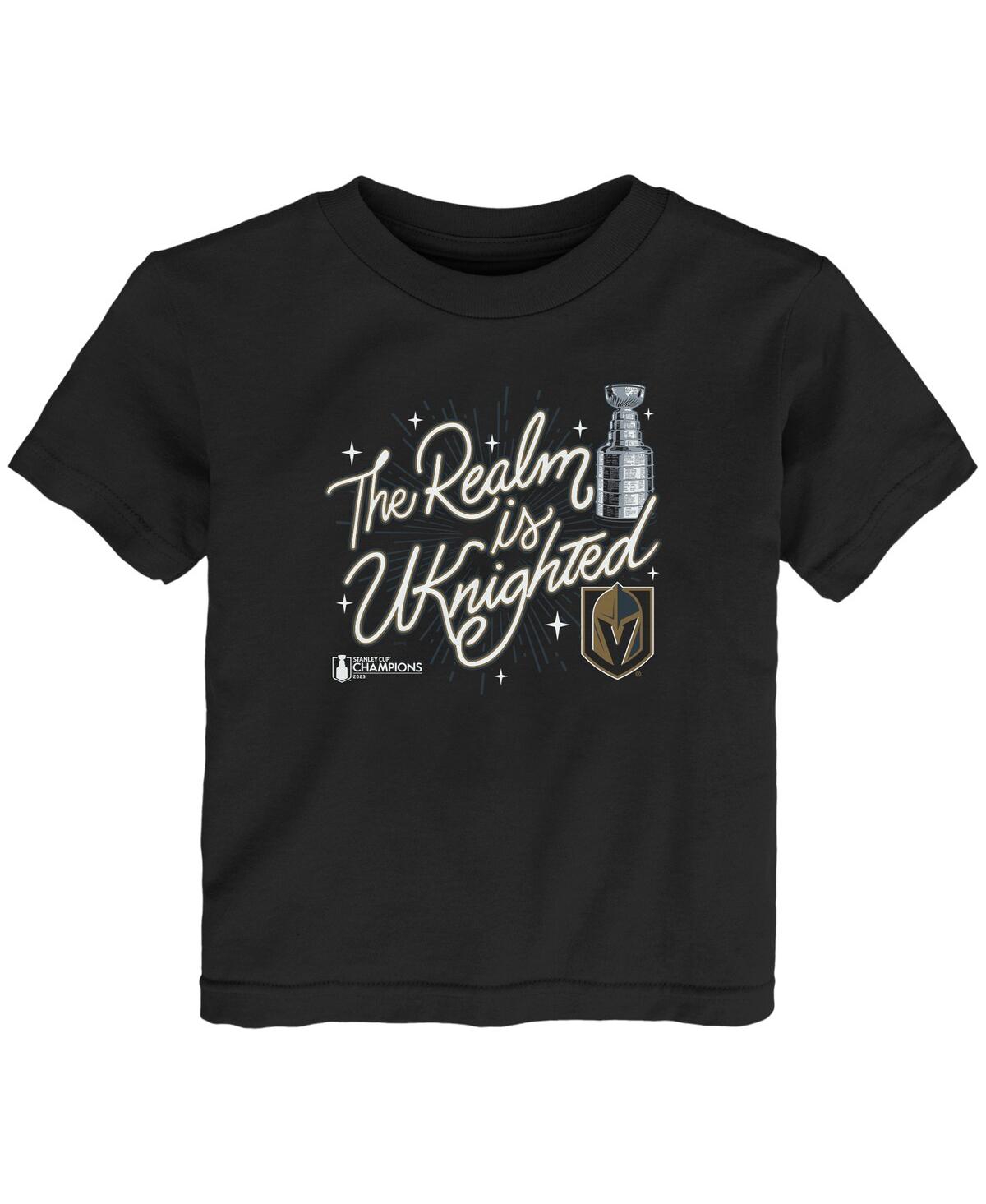 Shop Fanatics Baby Boys And Girls  Black Vegas Golden Knights 2023 Stanley Cup Champions Celebration T-shi