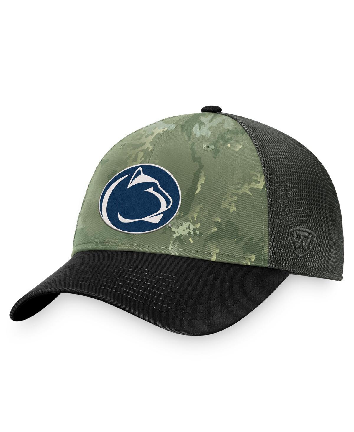 Men's Top of the World Gray Penn State Nittany Lions Oht Military-Inspired Appreciation Unit Trucker Adjustable Hat - Gray