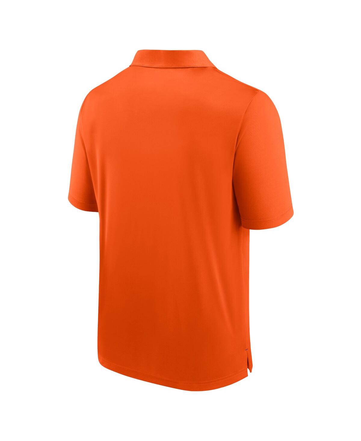 Shop Fanatics Men's  Orange Clemson Tigers Defender Polo Shirt