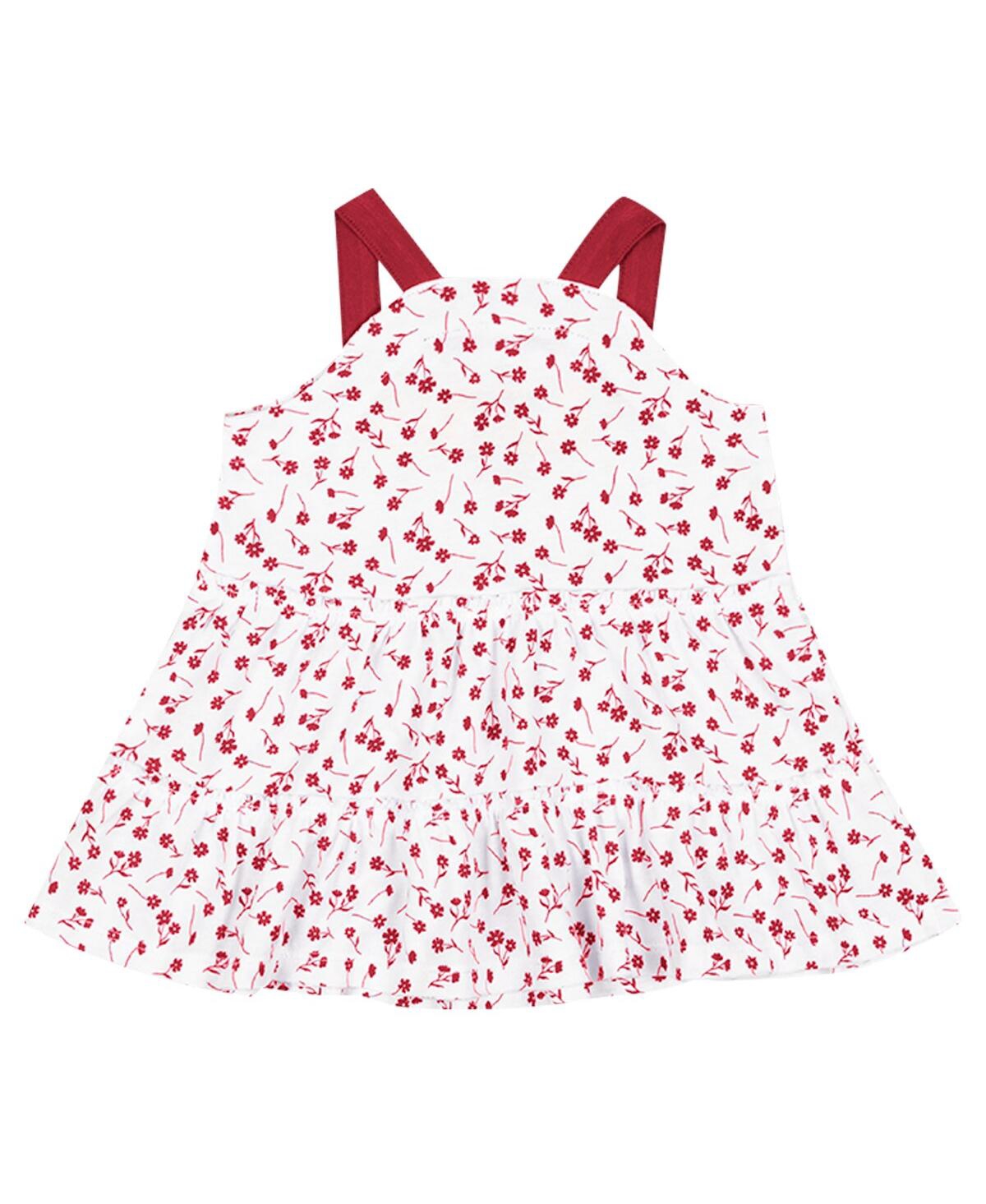 Shop Colosseum Baby Girls  White Oklahoma Sooners Robin Floral Dress