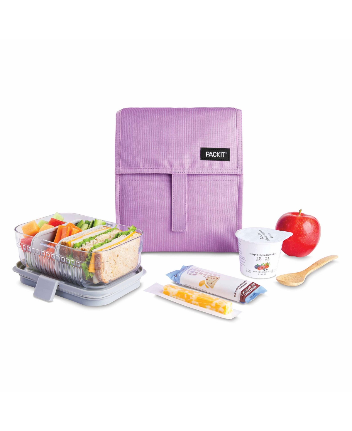 Pack It Nylon 6 Quart Freezable Lunch Bag In Lavendar Corduroy