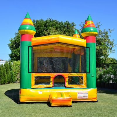 Titanium Commercial Grade Inflatable Bounce House with Air Blower, Kids and Adults, 100% PVC Vinyl, Outdoor Indoor, Backyard Home, Bouncer Jumper, Basketball Hoop, Birthday, Party Rental