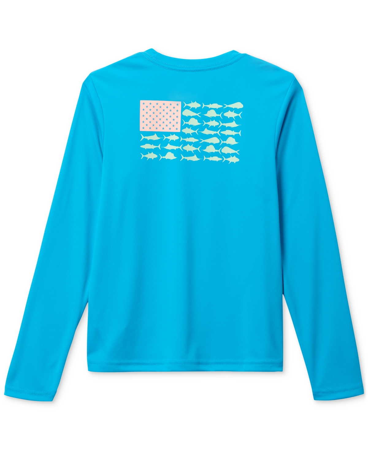 Columbia Big Boys Y Terminal Tackle Pfg Fish Flag Long Sleeve T-shirt