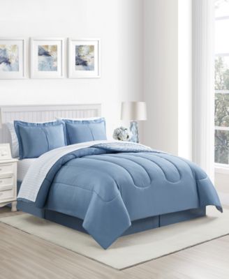 Botanica 8-Pc. Printed Reversible Comforter Set