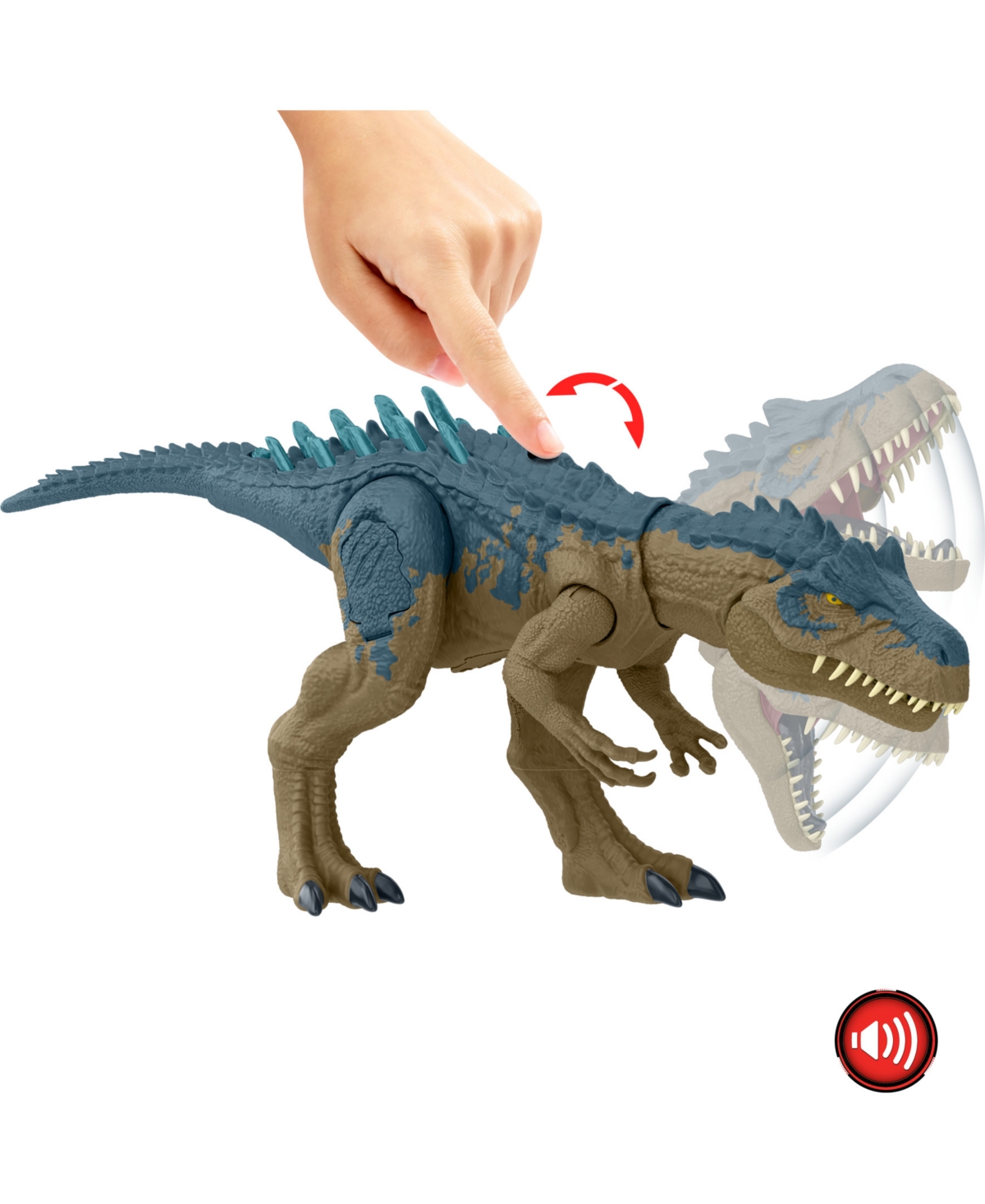 Shop Jurassic World Ruthless Rampagin Allosaurus Dinosaur Toy With Attack Sound In No Color