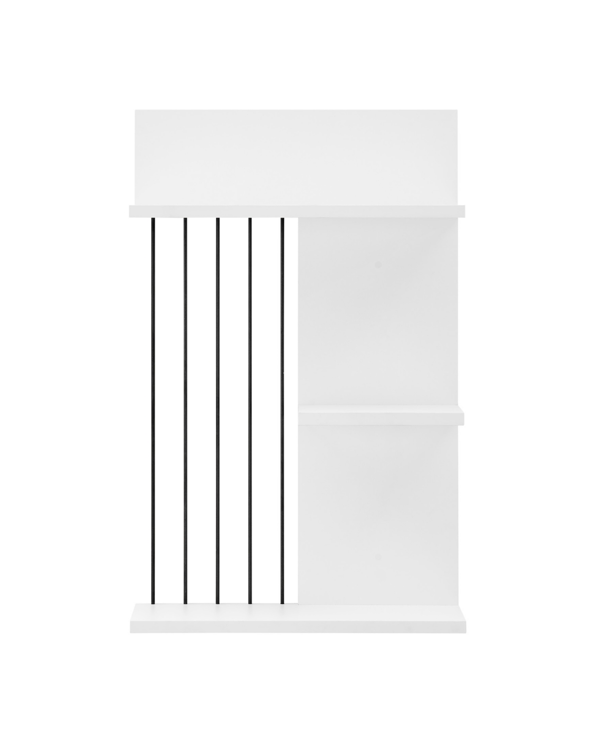 Seville Dynamic Utility Ledge Wall Shelf - White