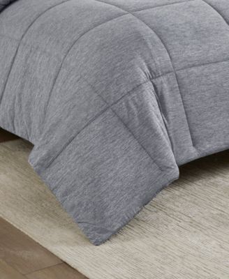 Comfort Cool Jersey Knit Oversized Down Alternative Comforter, Full/Queen