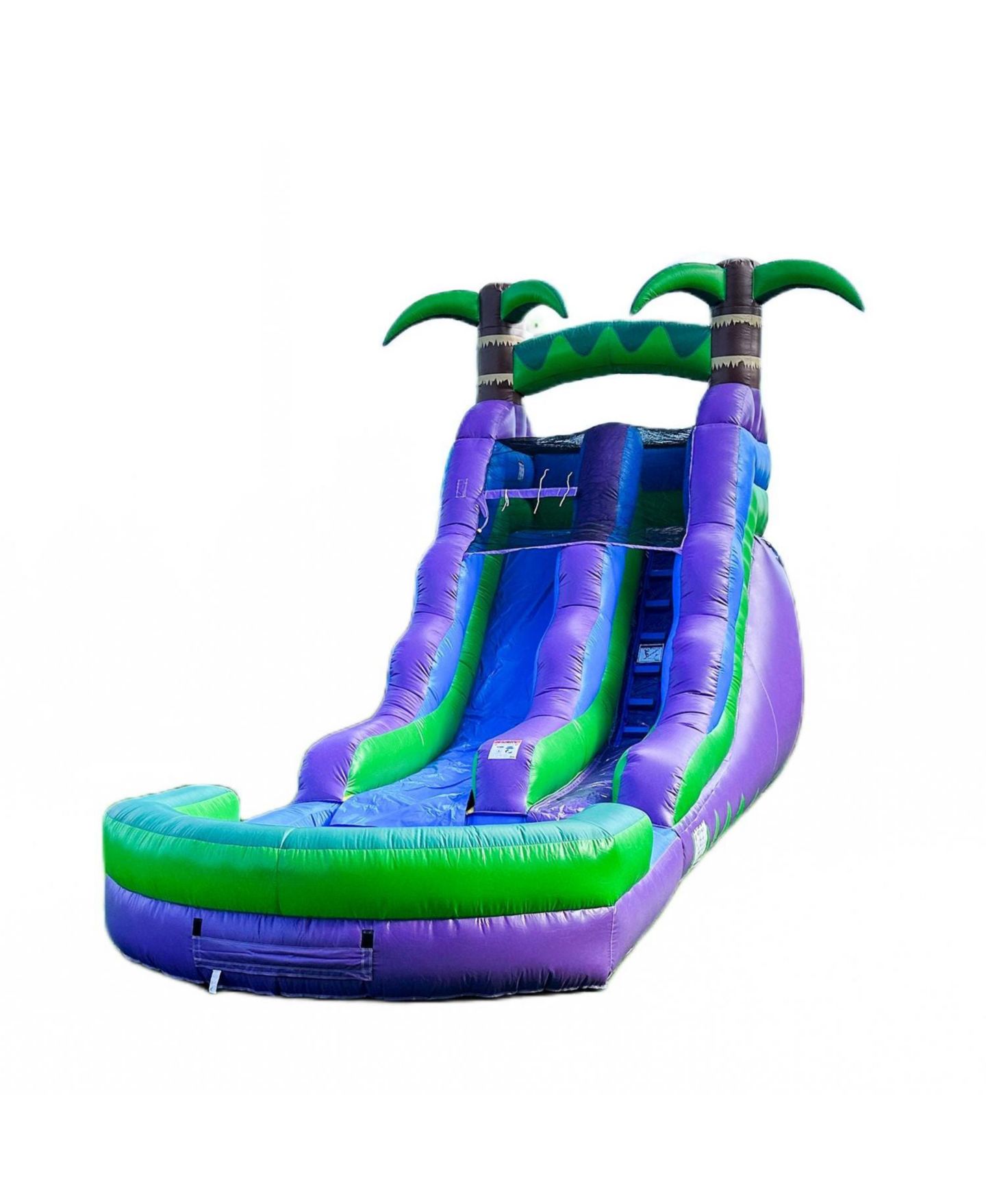 Детская игрушка HERO Kiddo 16 Tropical Vinyl Inflatable Water Slide with Pool, Commercial Grade, Up to 8 Users, Ages 3+, цвет: Синий — фото 1