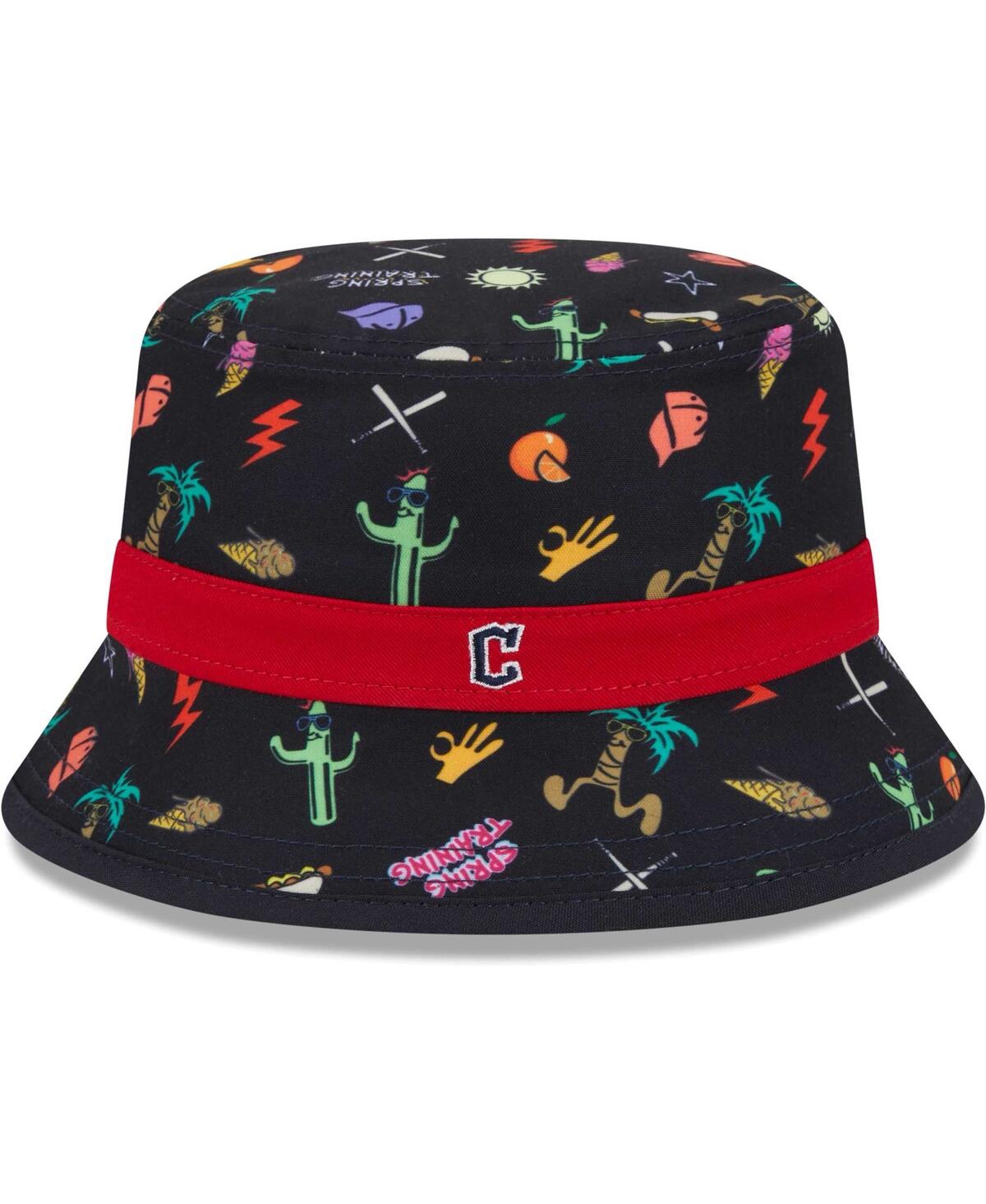 Shop New Era Toddler Boys And Girls  Navy Cleveland Guardians Spring Training Icon Bucket Hat