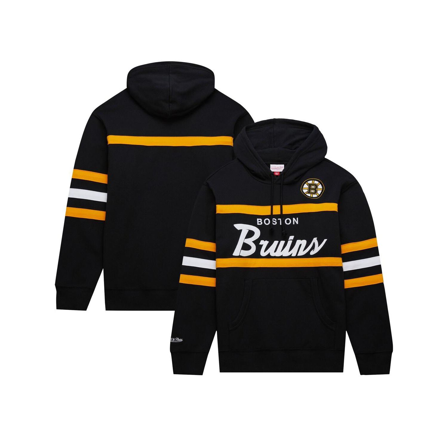 Men's Black Boston Bruins Head Coach Pullover Hoodie