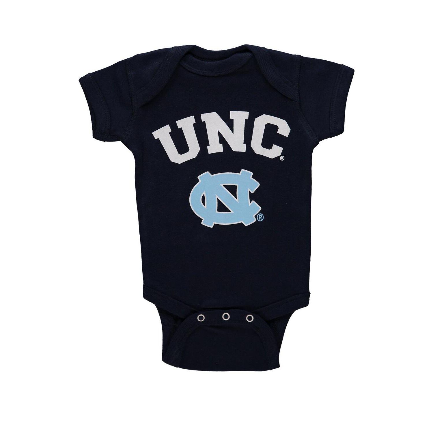 Baby Boys and Girls Navy North Carolina Tar Heels Arch & Logo Bodysuit