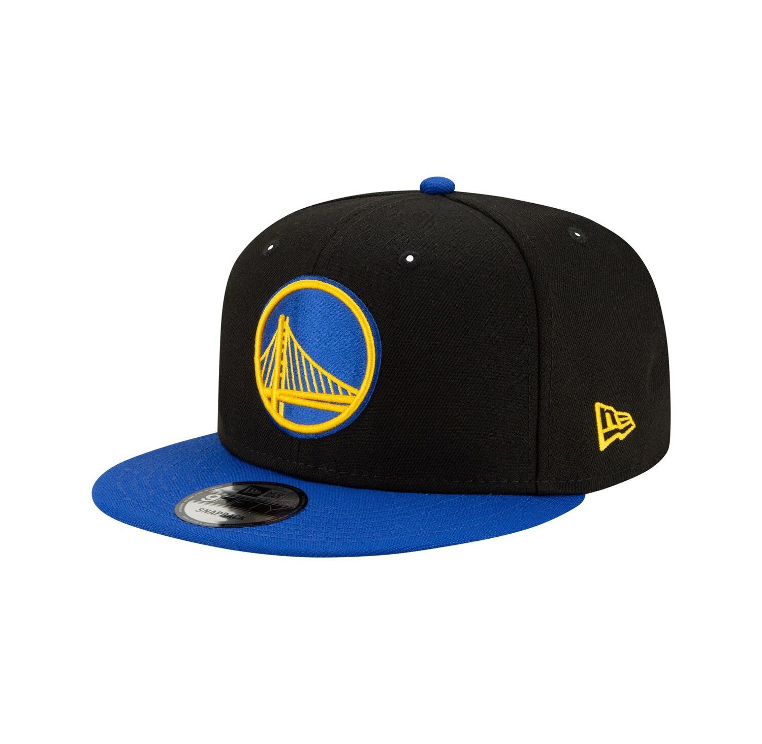 Men's Black, Royal Golden State Warriors Official Team Color 2Tone 9FIFTY Snapback Hat