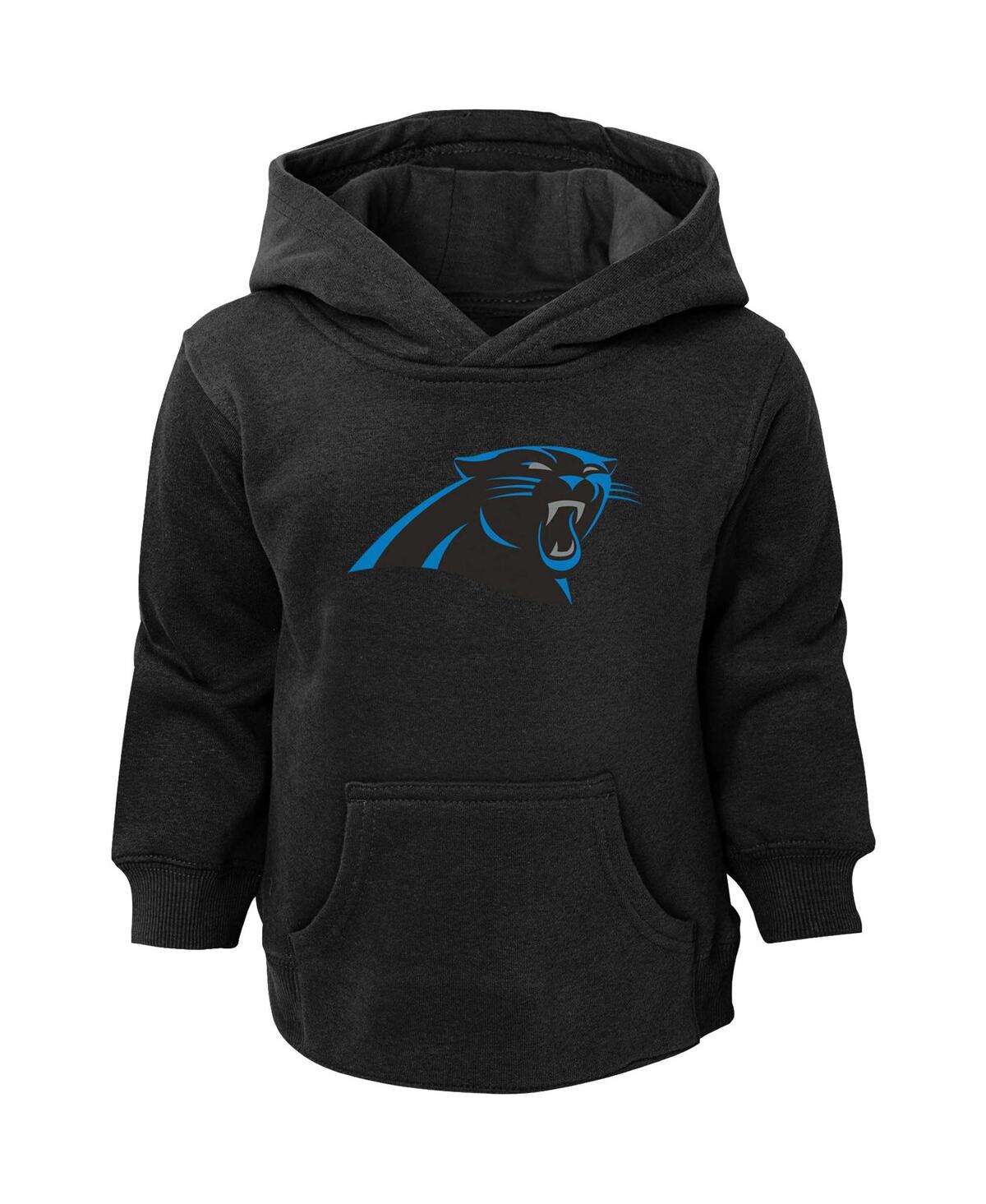 Shop Outerstuff Toddler Boys And Girls Black Carolina Panthers Logo Pullover Hoodie