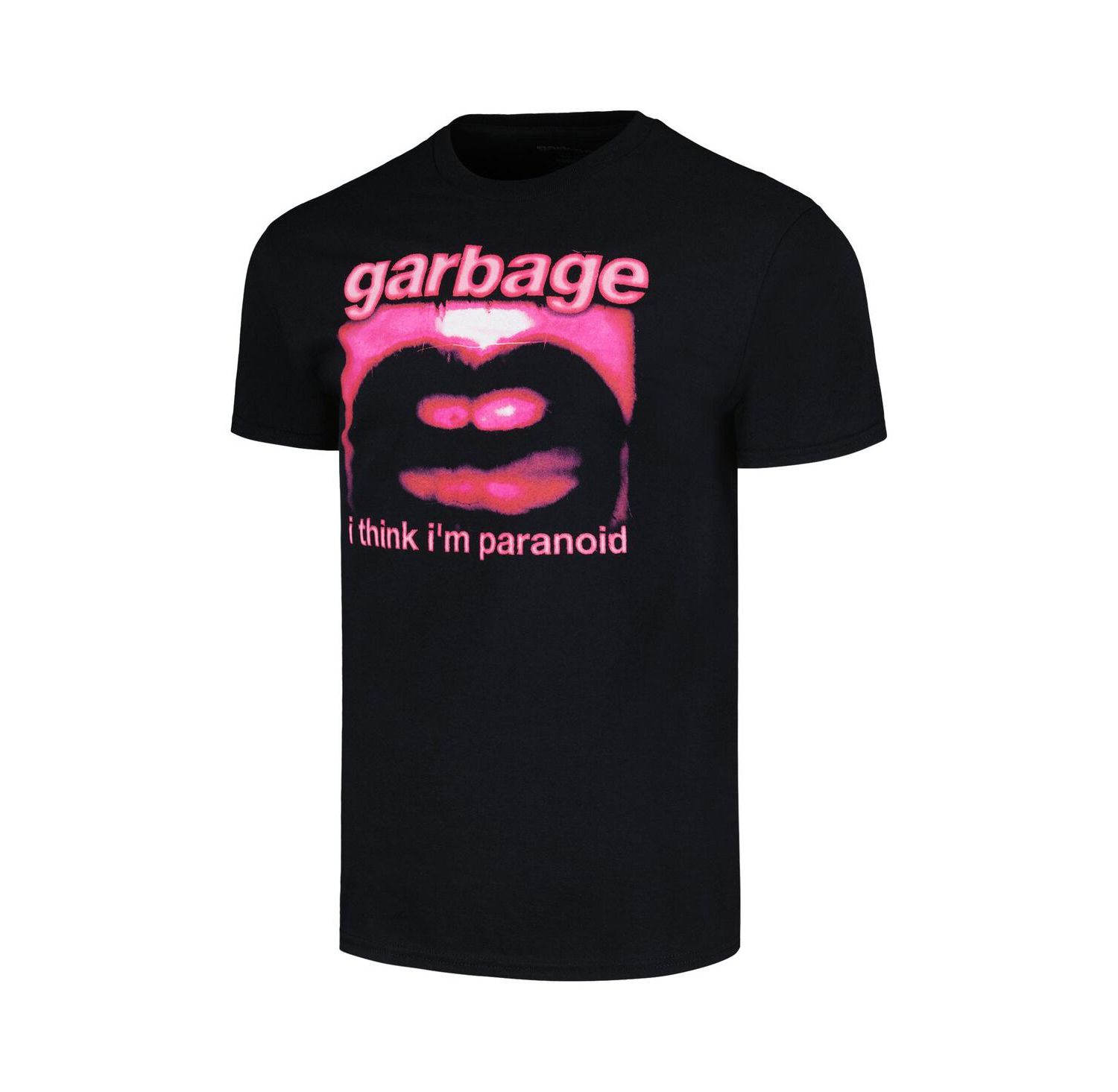 Men's Black Garbage Paranoid Graphic T-shirt
