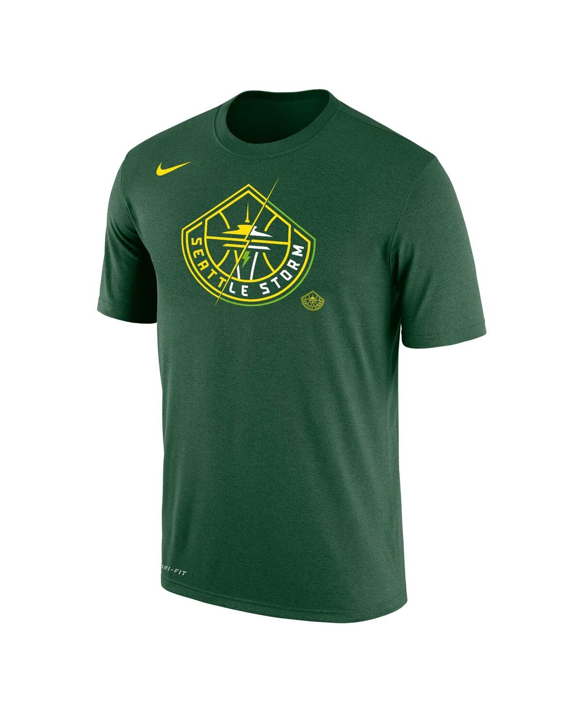 Shop Nike Men's And Women's  Green Seattle Storm Split Logo Performance T-shirt
