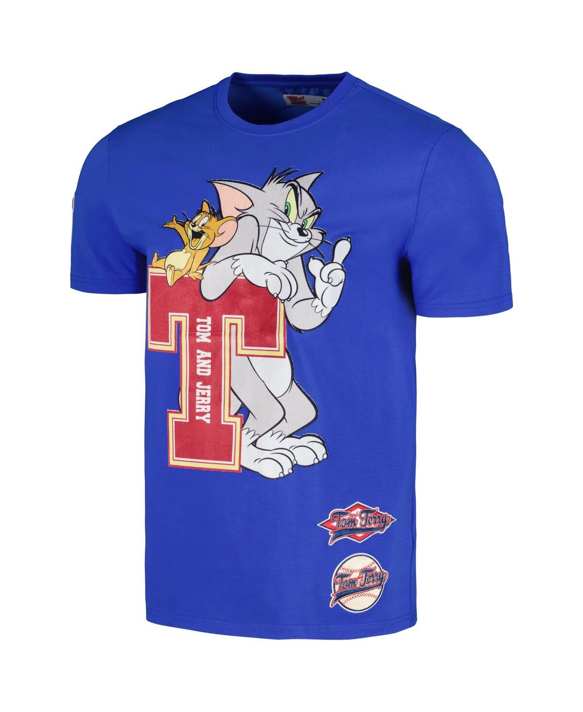 Shop Freeze Max Men's And Women's  Royal Tom And Jerry University T-shirt