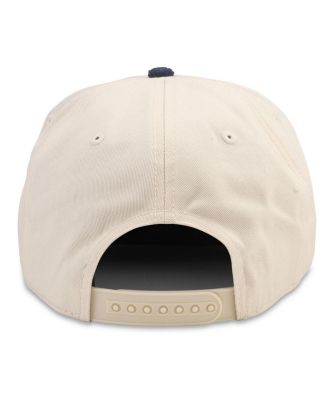 Men's White, Deep Sea Blue Seattle Kraken Burnett Adjustable Hat