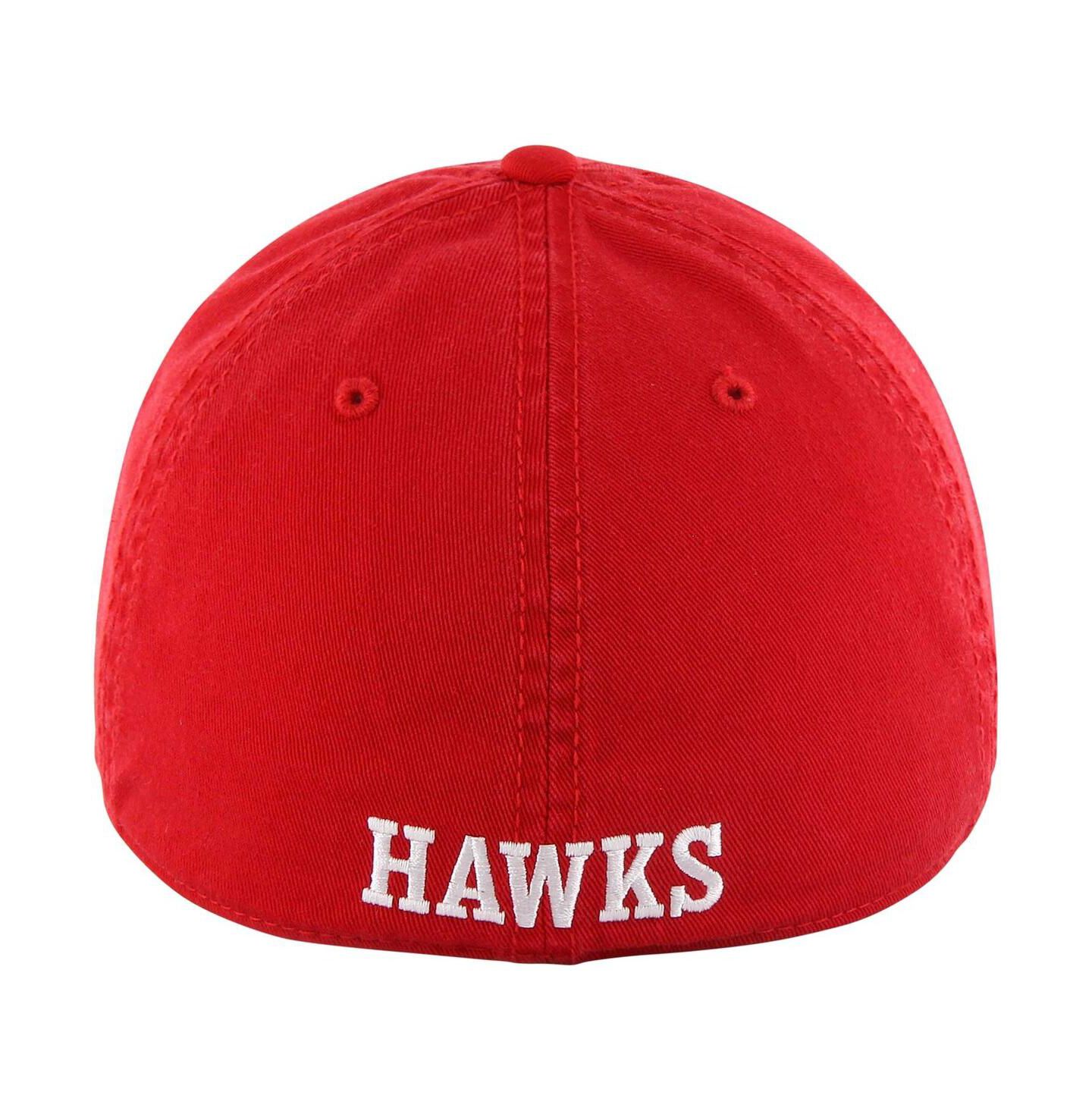 Мужская кепка '47 Brand Red Atlanta Hawks Classic Franchise Fitted Hat — фото 2