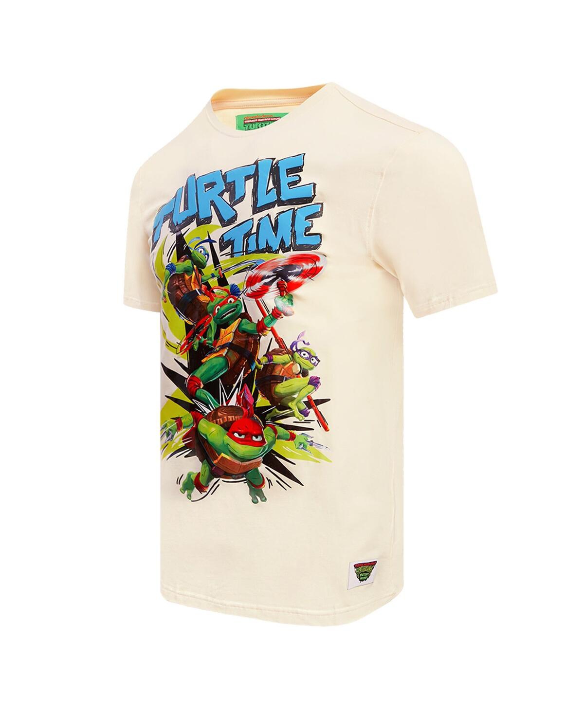 Freeze Max Men's And Women's  Natural Teenage Mutant Ninja Turtles Turtle Time Graphic T-shirt In Natural