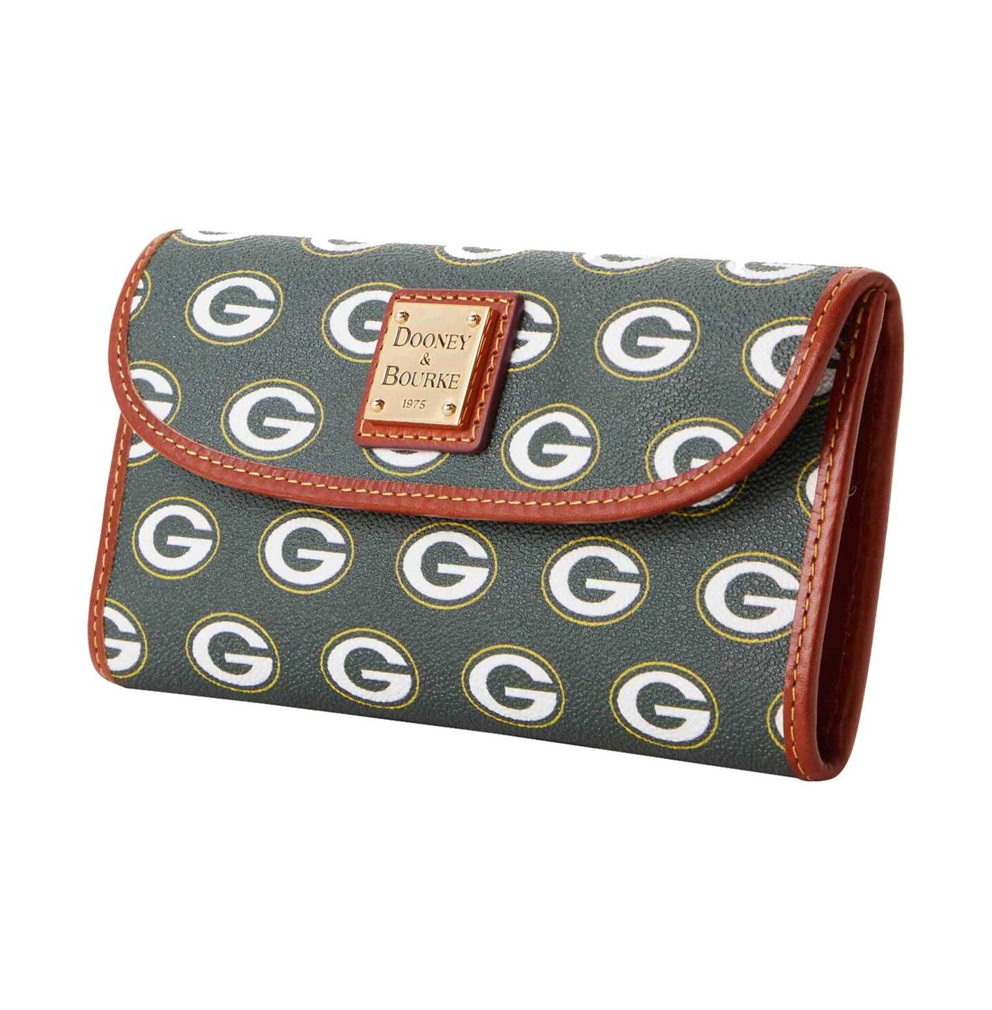 Женский кошелёк Dooney & Bourke Green Bay Packers Continental Wallet — фото 2