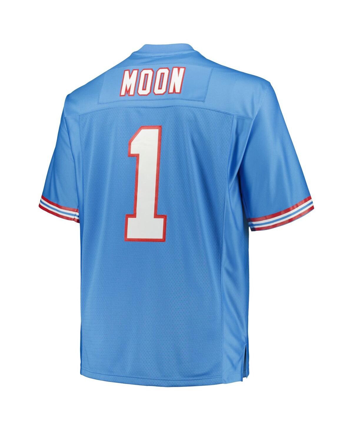 Men's Mitchell & Ness Warren MoonHouston Oilers Big and Tall 1993 Legacy Retired Player Jersey - Light Blue