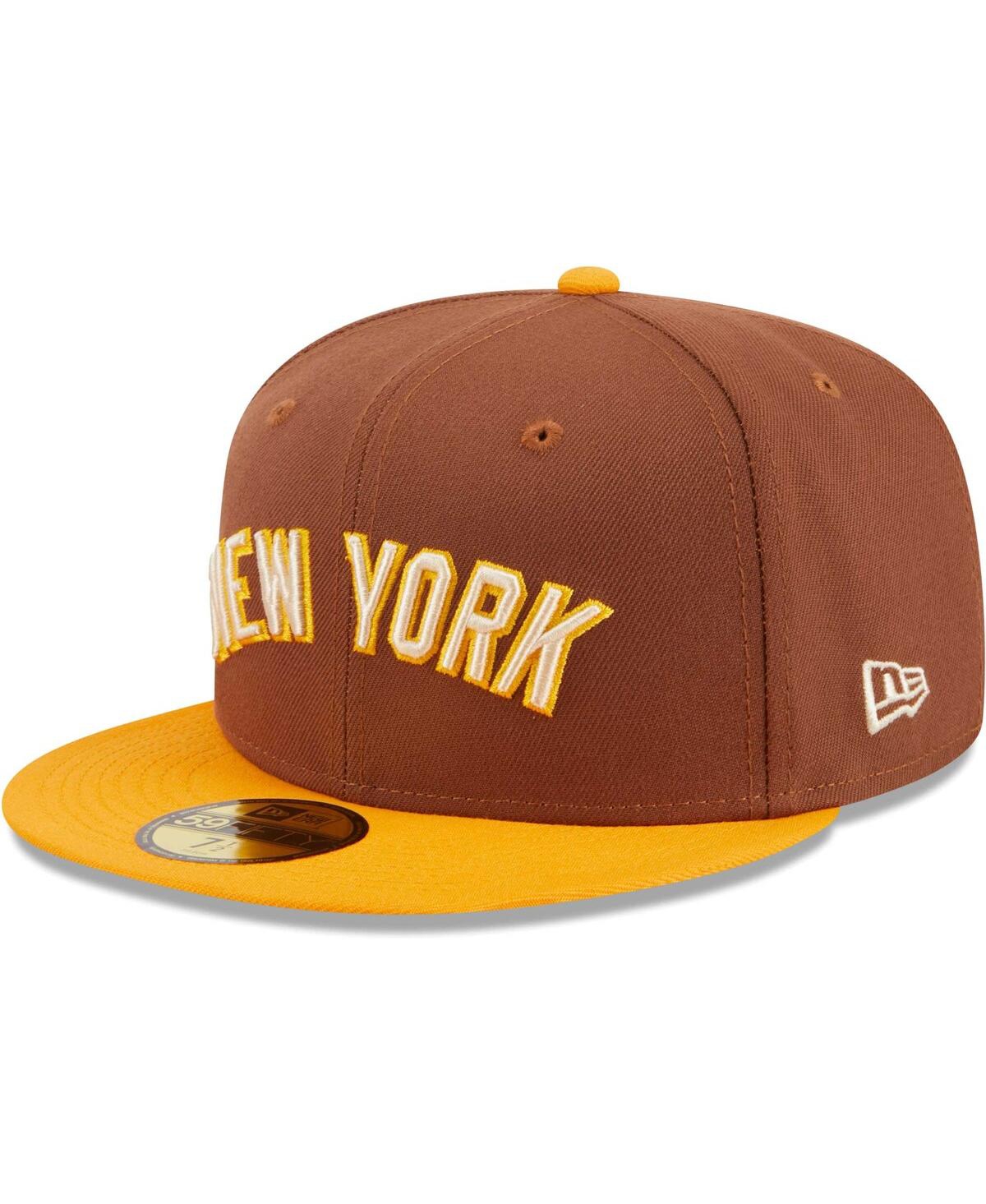 New Era Brown New York Yankees Tiramisu  59fifty Fitted Hat In Brown