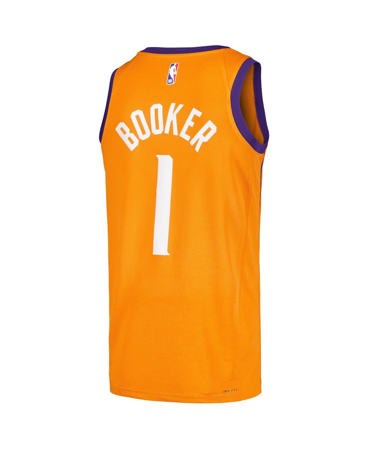Men's Jordan Devin BookerPhoenix Suns Swingman jersey Player Jersey - Statement Edition - Orange