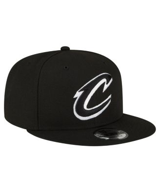 Men's Cleveland Cavaliers Black and White 9FIFTY Snapback Hat