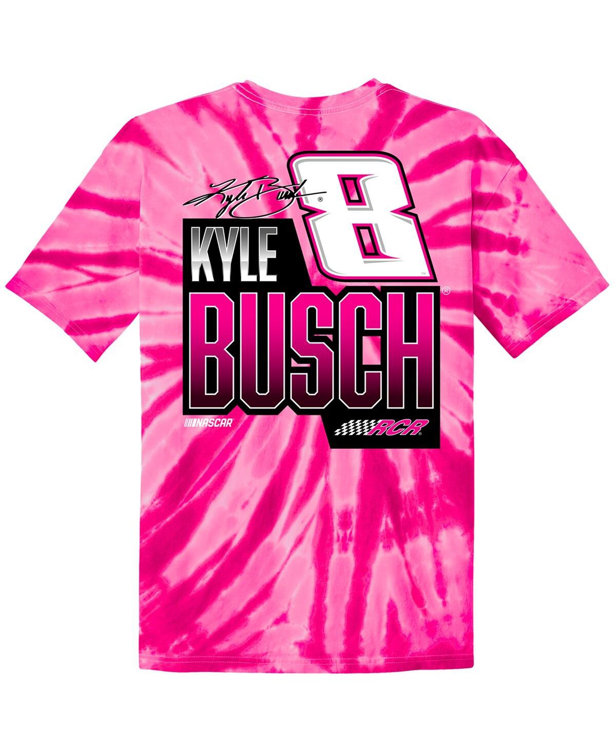Shop Richard Childress Racing Team Collection Big Girls  Pink Kyle Busch Tie-dye T-shirt