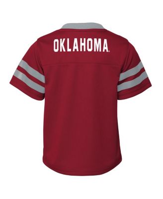 Baby Boys and Girls Crimson Oklahoma Sooners Two-Piece Red Zone Jersey and Pants Set
