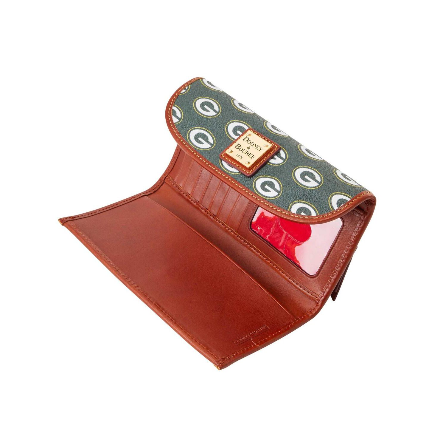 Женский кошелёк Dooney & Bourke Green Bay Packers Continental Wallet — фото 3